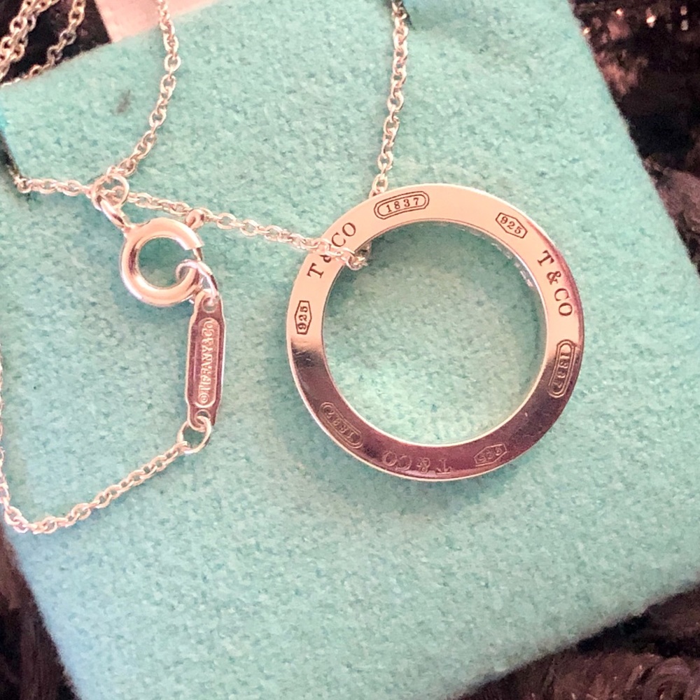 Aunthentic Tiffany's 1837 Circle Pendant